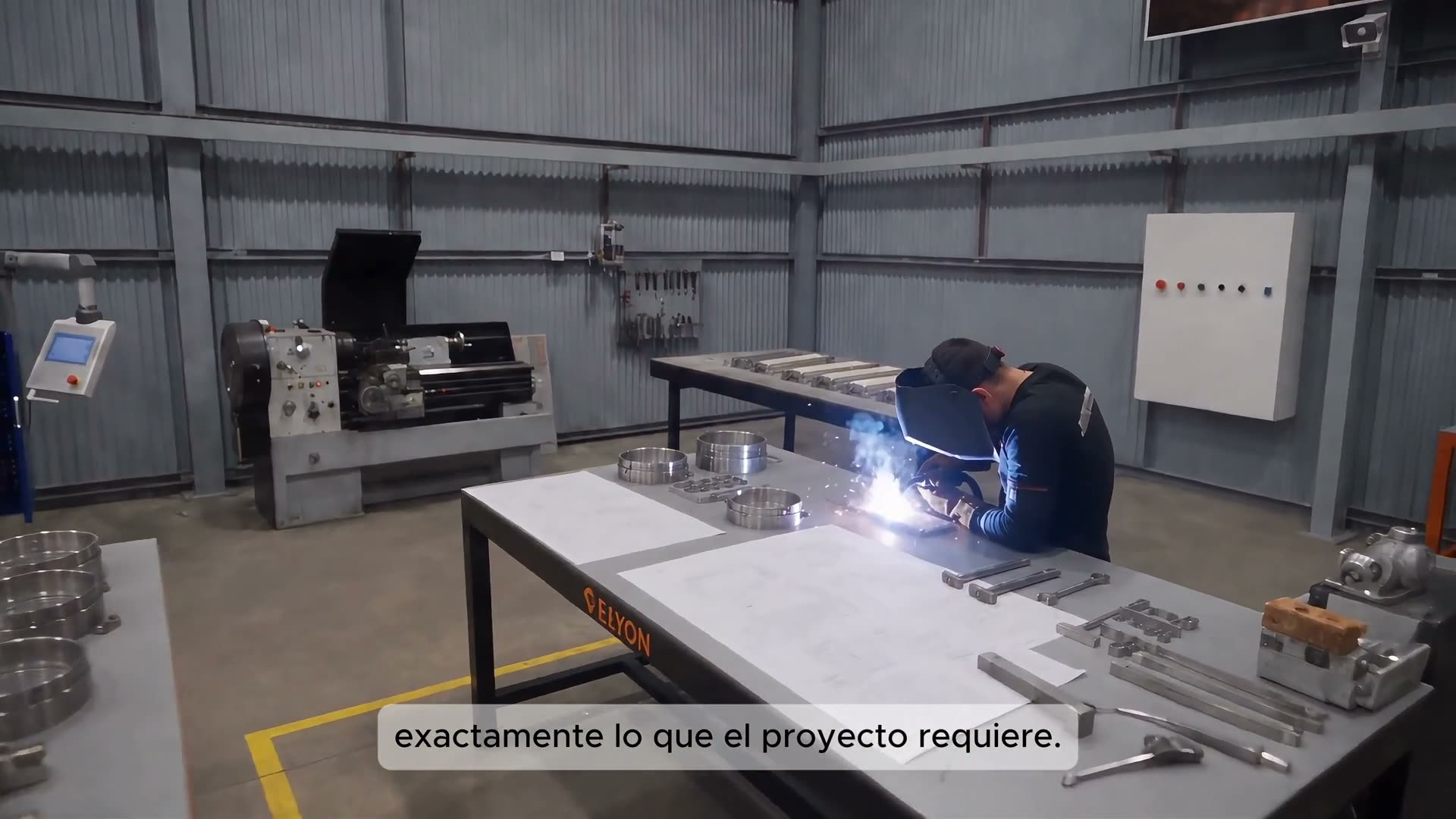 A still from the Elyon Industrial corporate workshop film